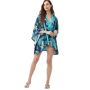 TRINA TURK SWIM Women's Pirouette Kimono Swim Tropical Cover-Up One Size